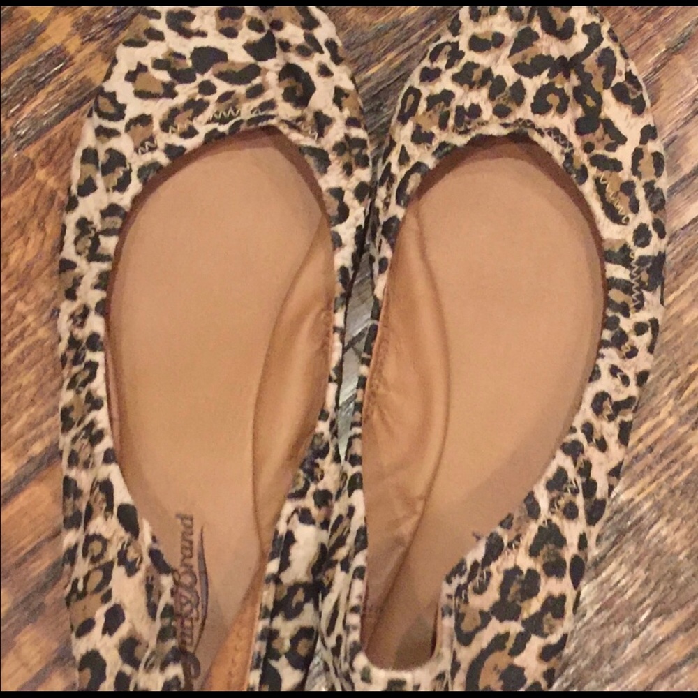 Lucky brand leopard ballet flats